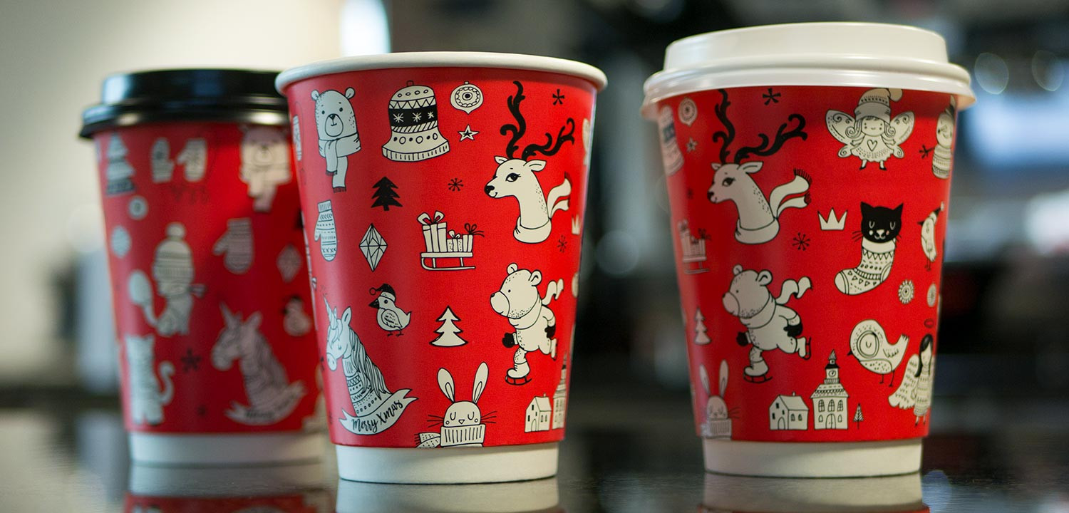 Christmas Critter Cups With Lids
